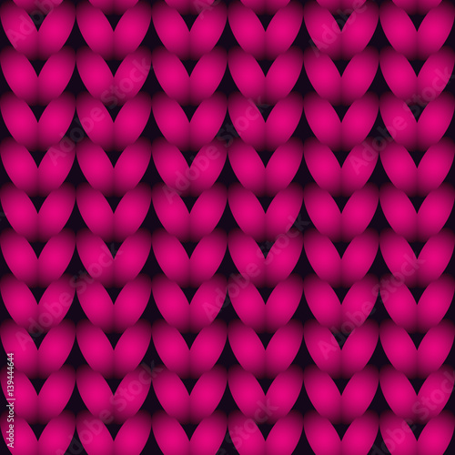 Pink knitted seamless pattern