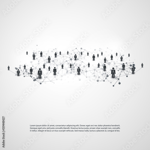 Networks - Business Connections - Social Media Concept Design