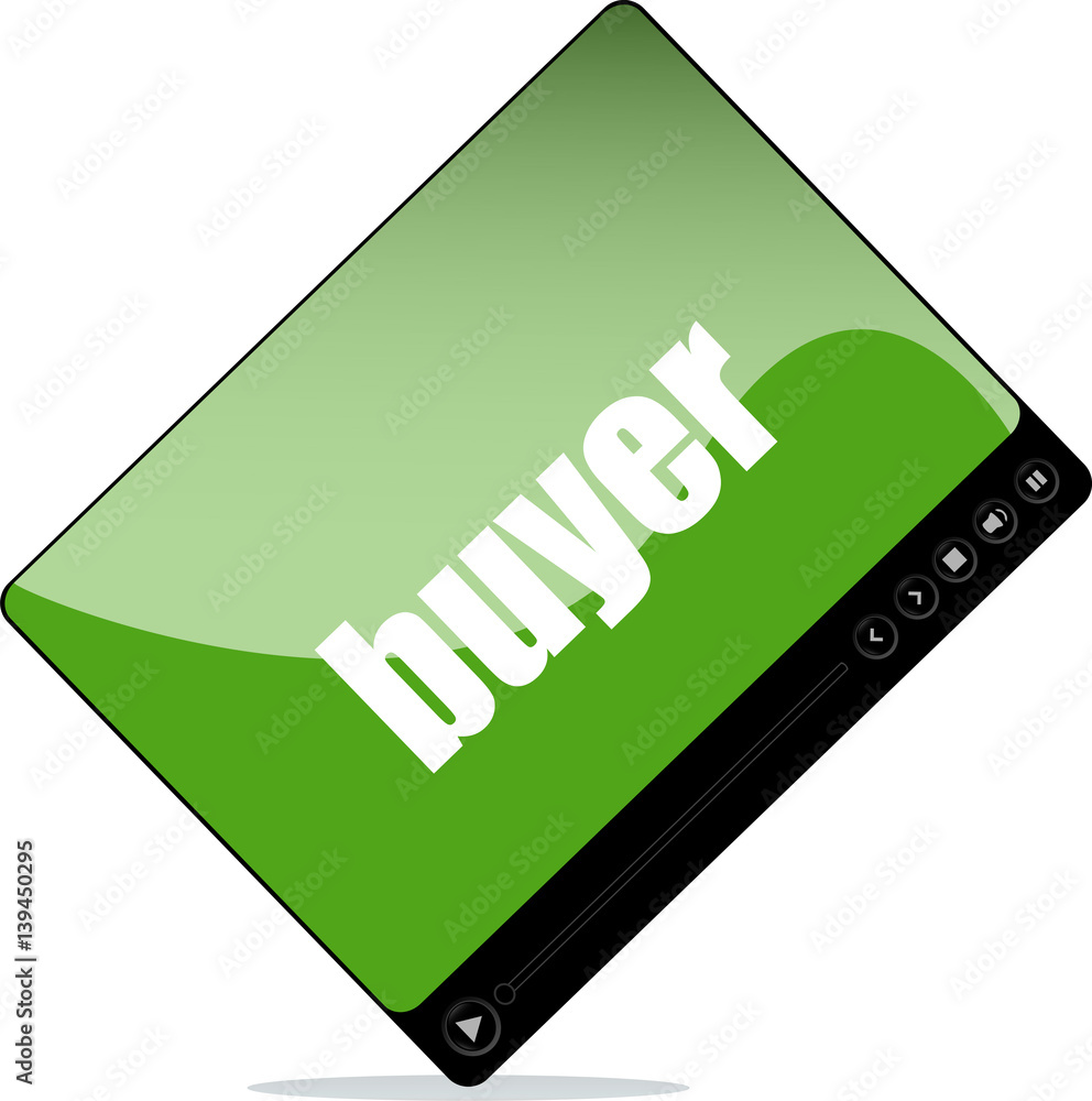 Video player for web with buyer word Video player for web with buyer word