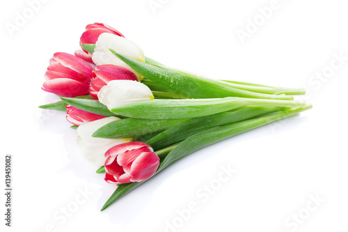 Colorful tulips bouquet