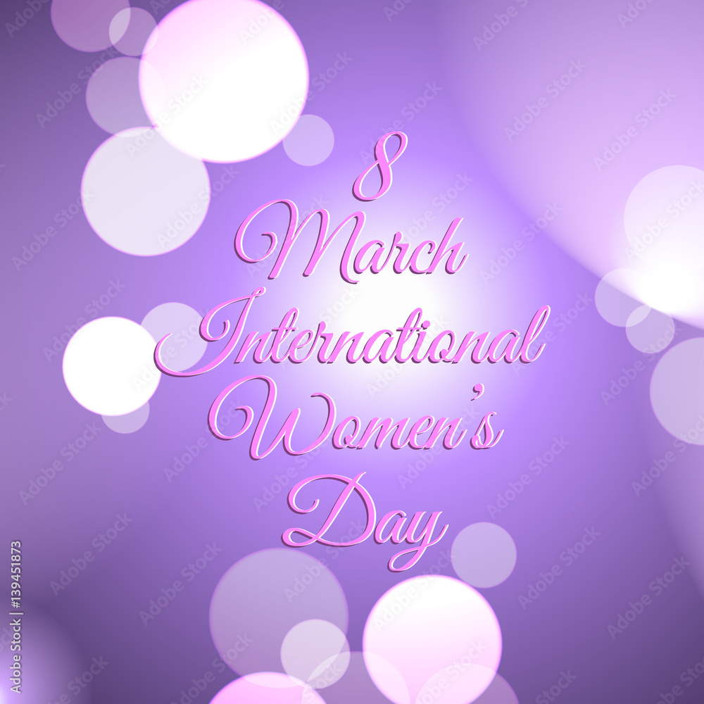 Decorative background  for international women's day