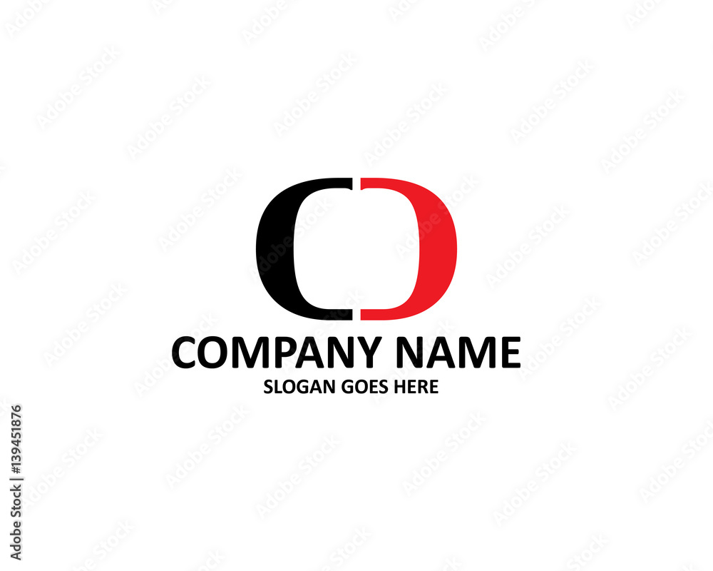 Fototapeta premium CD Letter Logo