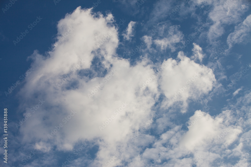 Blue sky with clouds. Blue sky with clouds.