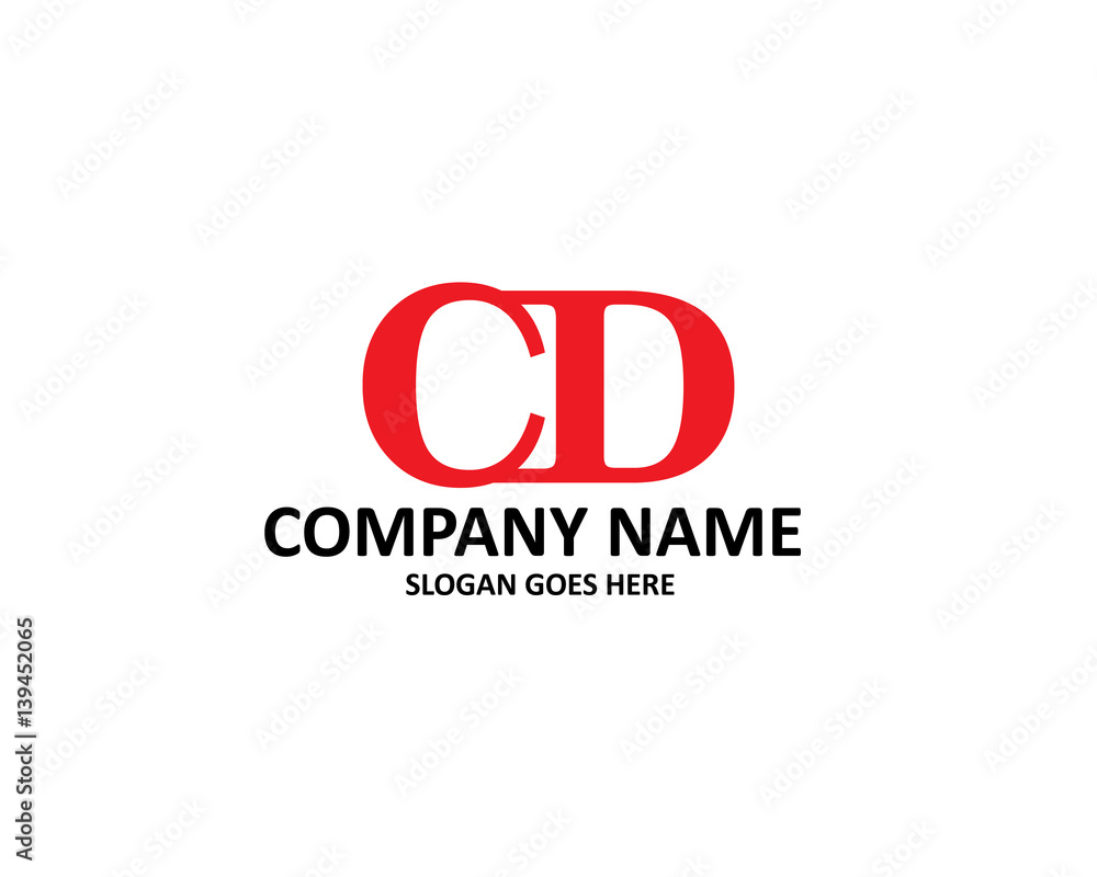 Obraz premium CD Letter Logo