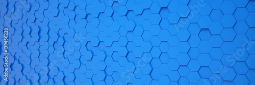 Abstrakter Hintergrund aus Polygon in blau
