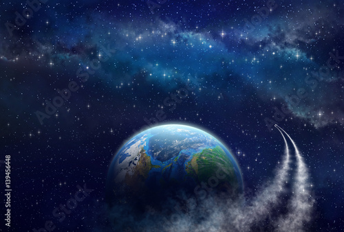 Fototapeta Naklejka Na Ścianę i Meble -  Deep space exploration