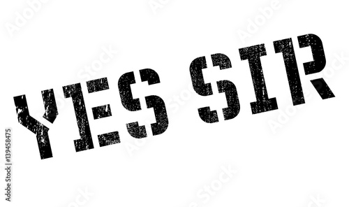 Yes Sir rubber stamp. Grunge design with dust scratches. Effects can be easily removed for a clean, crisp look. Color is easily changed.