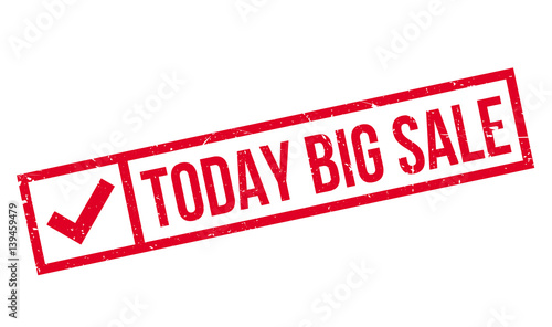 Today Big Sale rubber stamp. Grunge design with dust scratches. Effects can be easily removed for a clean, crisp look. Color is easily changed.