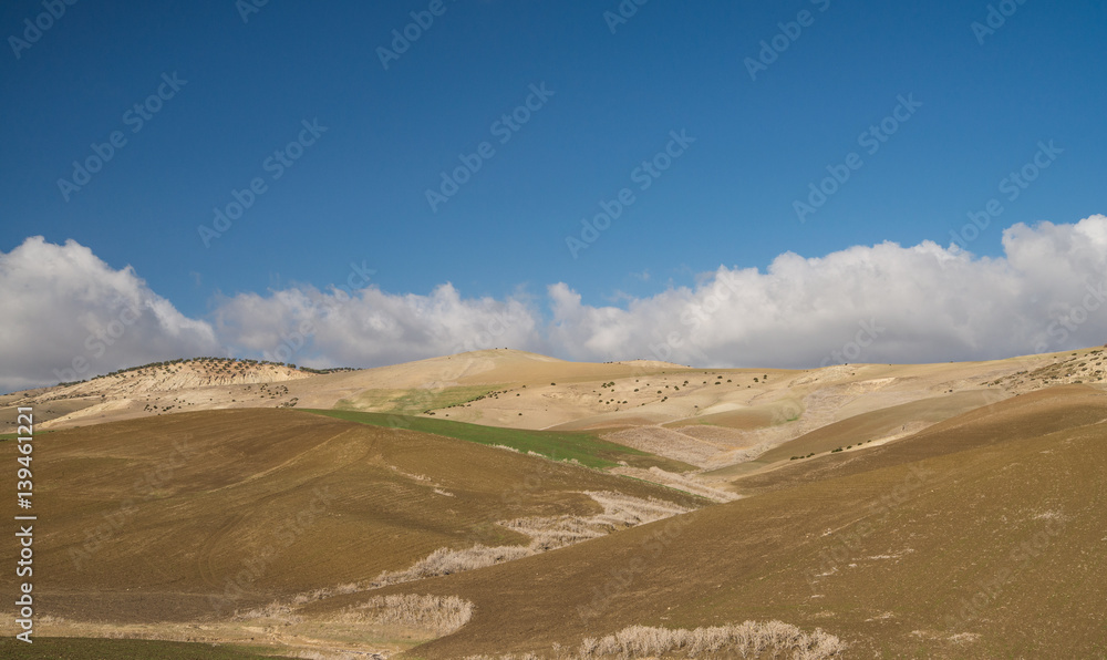 Scenic moroccan landscape in Africa 