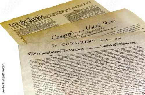 Declaration of Independence, Bill of Rights, Constitution