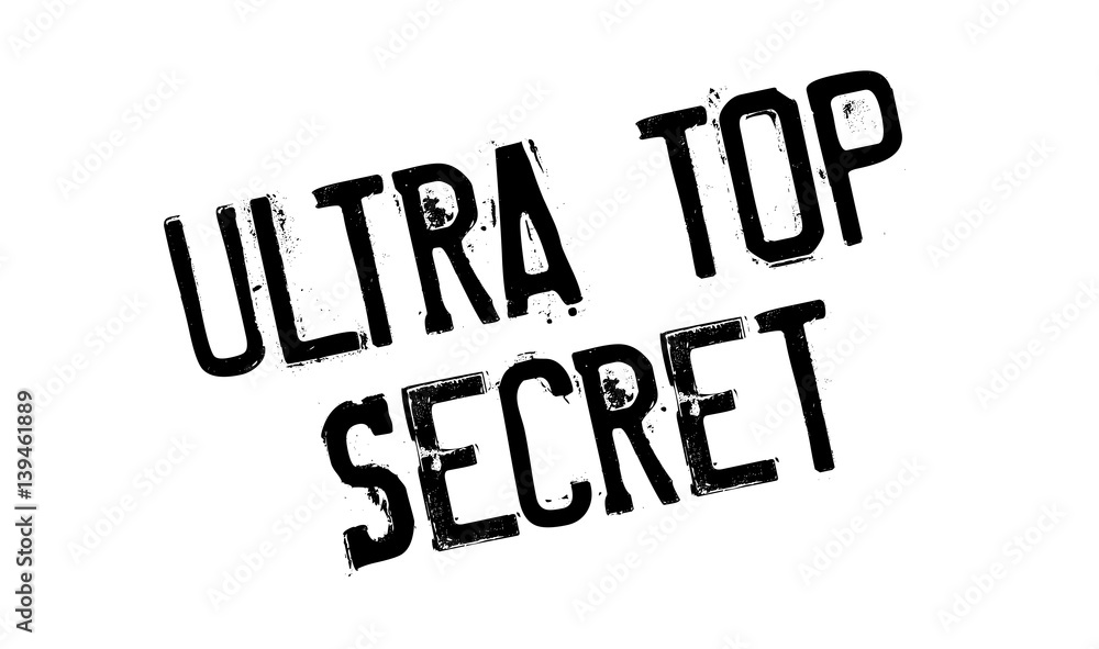 Ultra Top Secret rubber stamp. Grunge design with dust scratches. Effects can be easily removed for a clean, crisp look. Color is easily changed. Ultra Top Secret rubber stamp. Grunge design with dust scratches. Effects can be easily removed for a clean, crisp look. Color is easily changed.