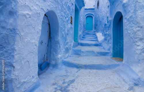 Beautiful blue city of Chefchaouen in Morocco, Africa © Olja