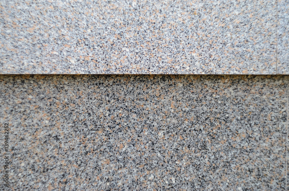 Polished Gray granite wall texture with horisontal seam Polished Gray granite wall texture with horisontal seam