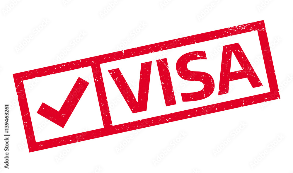 Visa rubber stamp. Grunge design with dust scratches. Effects can be easily removed for a clean, crisp look. Color is easily changed. Visa rubber stamp. Grunge design with dust scratches. Effects can be easily removed for a clean, crisp look. Color is easily changed.