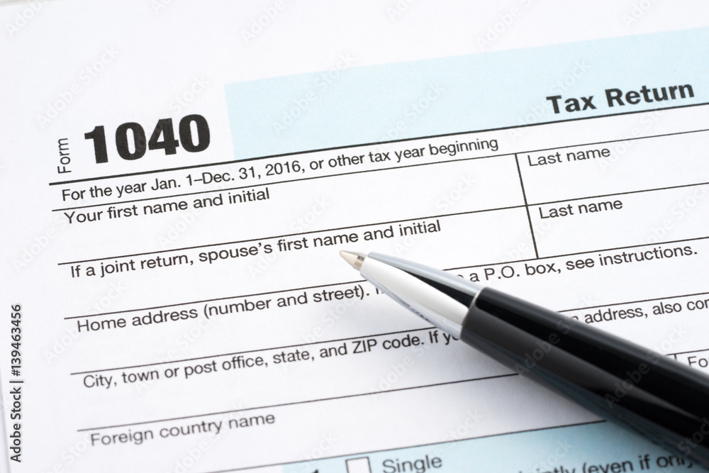 Tax return blank Tax return blank