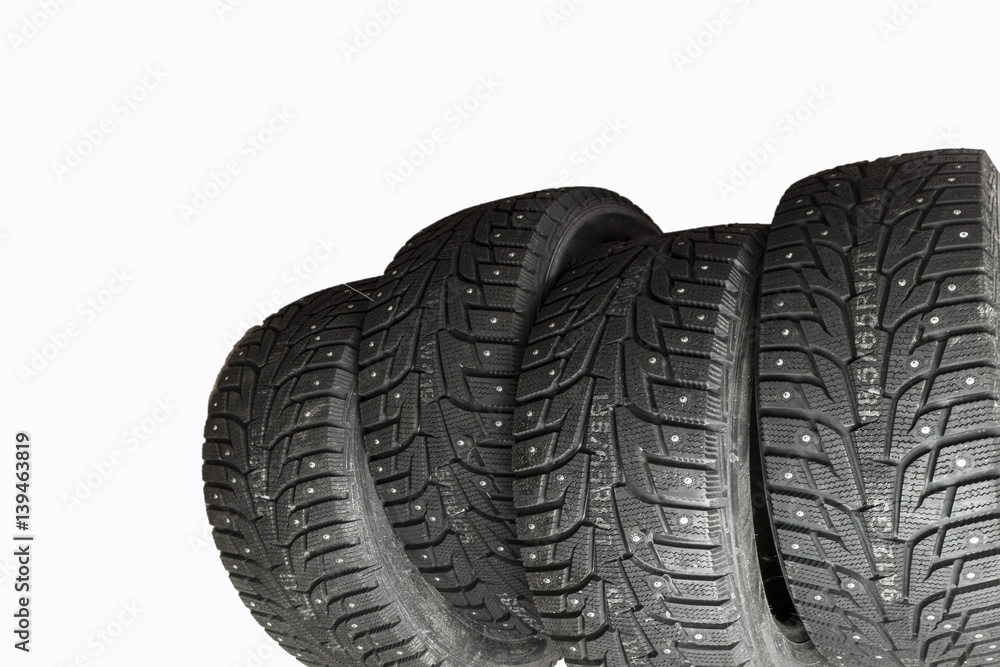 tires for car isolate on a white background