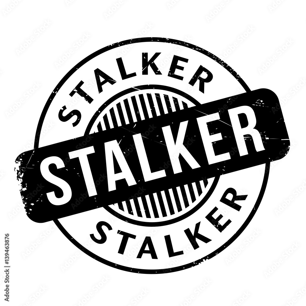 Stalker rubber stamp. Grunge design with dust scratches. Effects can be easily removed for a clean, crisp look. Color is easily changed. Stalker rubber stamp. Grunge design with dust scratches. Effects can be easily removed for a clean, crisp look. Color is easily changed.