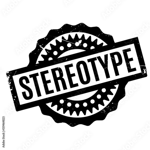 Stereotype rubber stamp. Grunge design with dust scratches. Effects can be easily removed for a clean, crisp look. Color is easily changed. photo