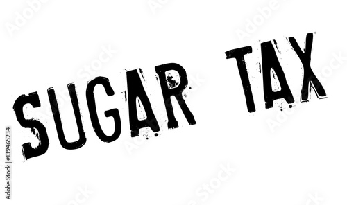 Sugar Tax rubber stamp. Grunge design with dust scratches. Effects can be easily removed for a clean, crisp look. Color is easily changed.