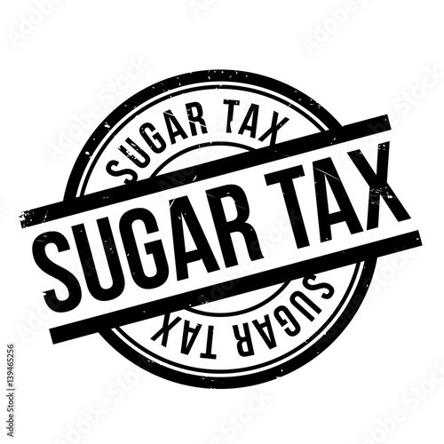 Sugar Tax rubber stamp. Grunge design with dust scratches. Effects can be easily removed for a clean, crisp look. Color is easily changed.