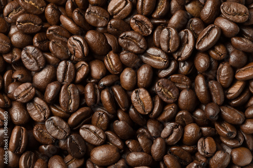 Coffee beans background © hoboton