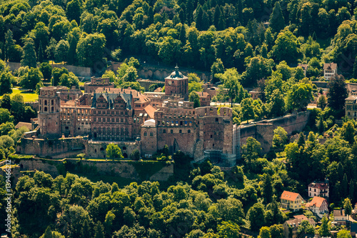 The palace at dawn of Heidelberg
