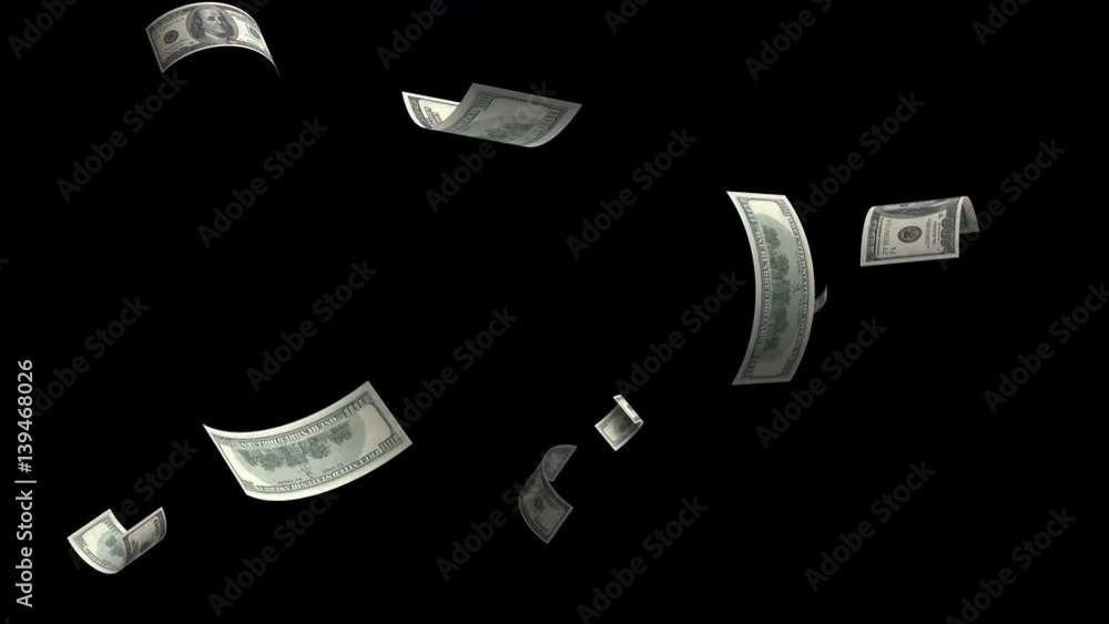 Money falling dollar banknotes on a transparent background.
File format - mov. Codeck-PNG+Alpha