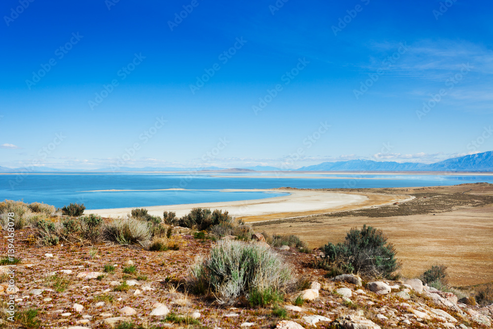 Beautiful Great Salt Lake from Antelope Island Beautiful Great Salt Lake from Antelope Island