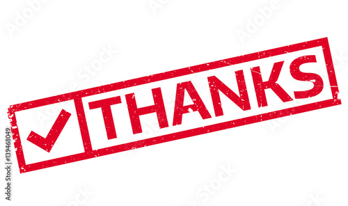 Thanks rubber stamp. Grunge design with dust scratches. Effects can be easily removed for a clean, crisp look. Color is easily changed.