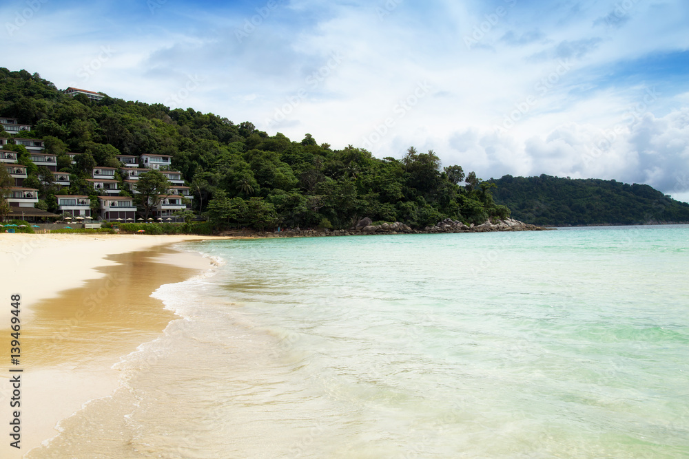 Beautiful beach in Thailand, Asia. Summer concept.