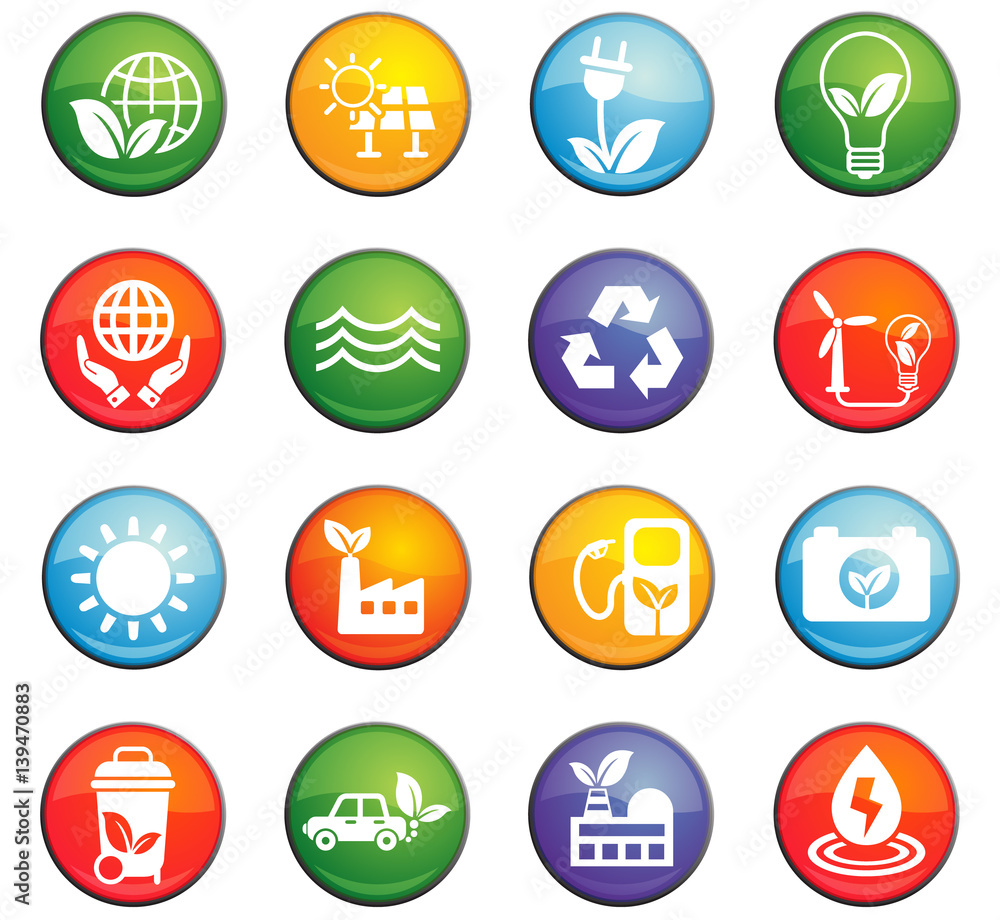 alternative energy icon set alternative energy icon set