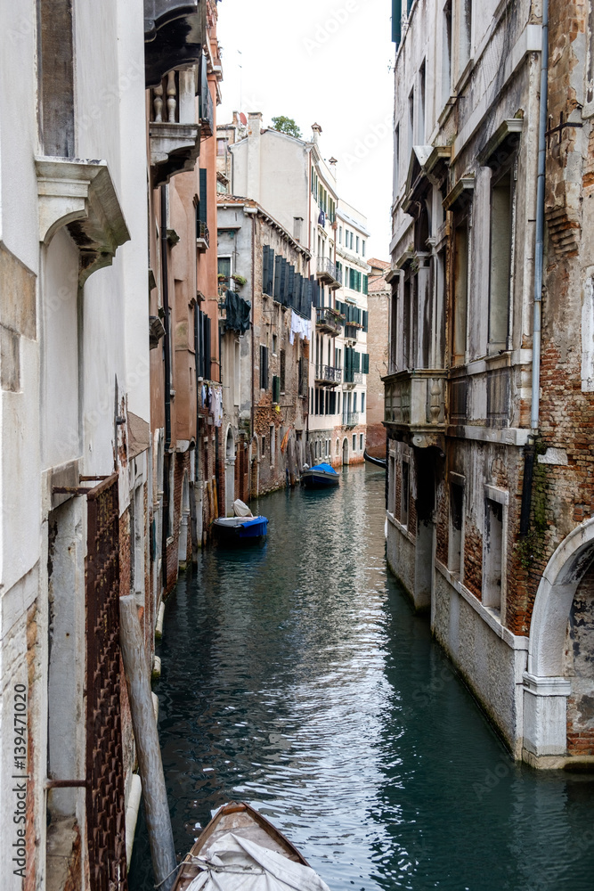 View of a canal in Venice, Italy