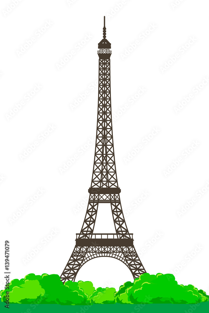 Eiffel Tower. Landmarks. Paris, France.
