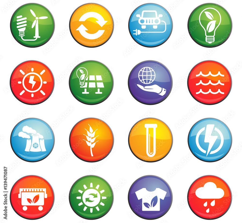 alternative energy icon set alternative energy icon set