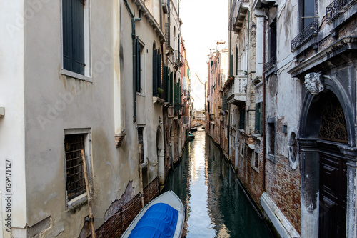 View of a canal in Venice  Italy