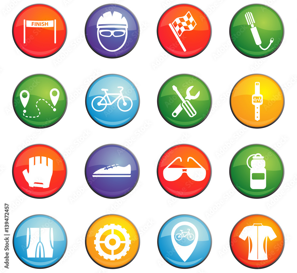 bicycle icon set bicycle icon set