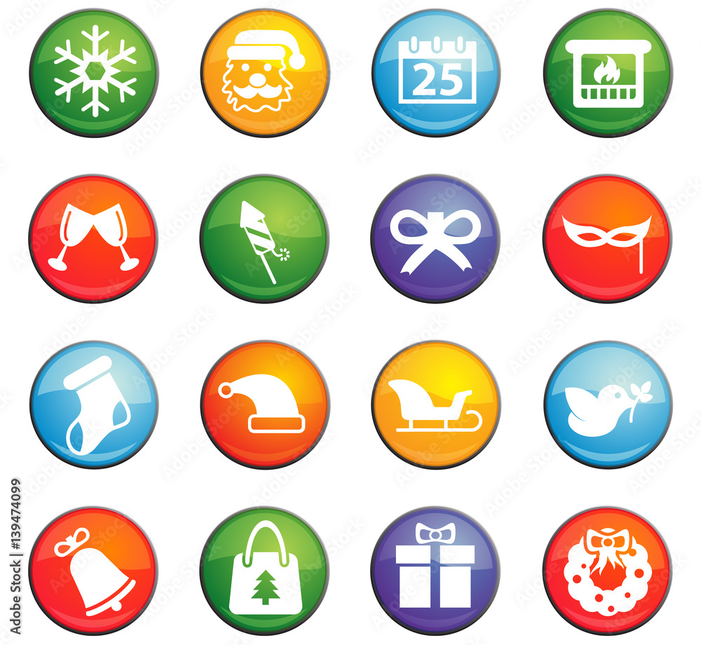 christmass icon set christmass icon set