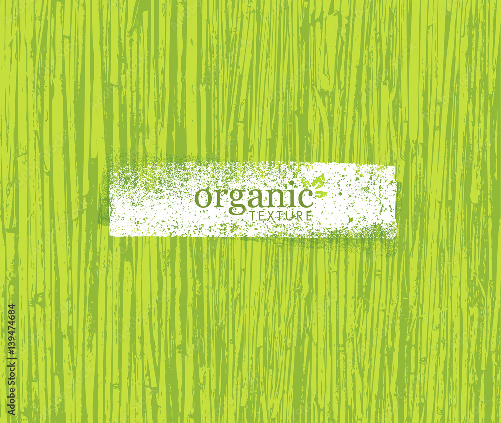 Organic Nature Friendly Eco Bamboo Background. Bio Vector Texture. - obrazy, fototapety, plakaty 