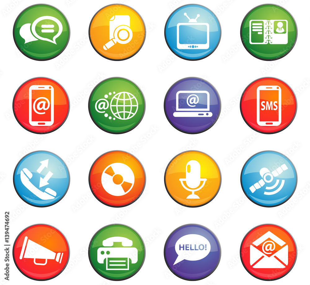 communication icon set communication icon set