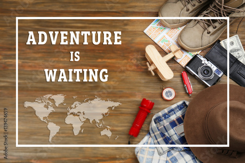 Traveller's accessories on ...