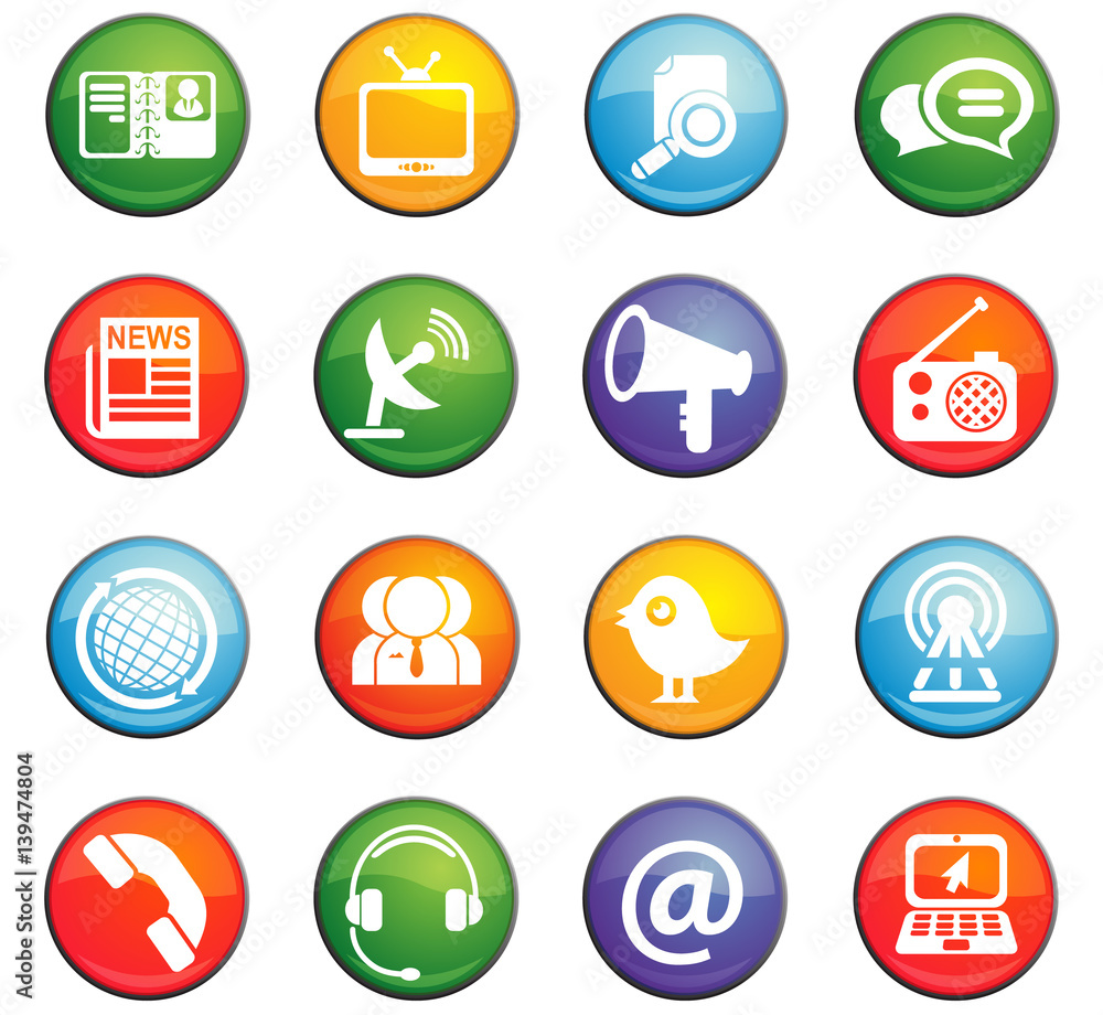 communication icon set communication icon set