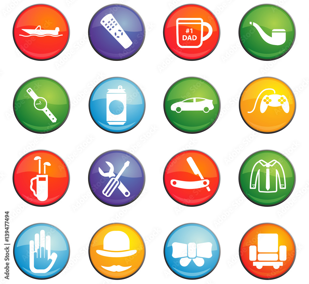 father day icon set father day icon set