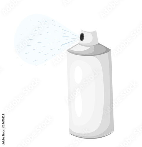 Vector illustration spray isolated on white background