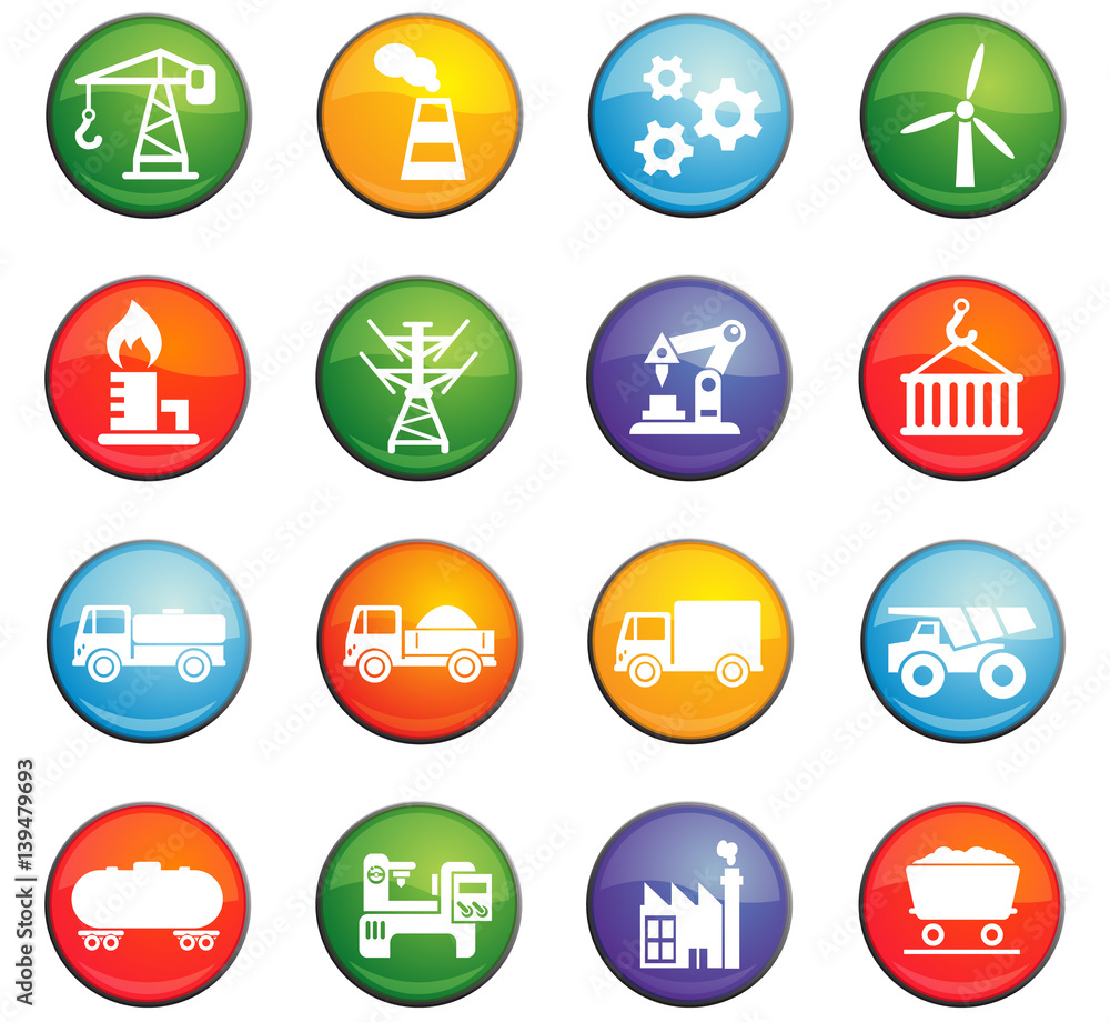 industry icon set industry icon set
