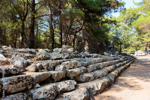 Ruins of the ancient town at Phaselis, Antalya, Turkey