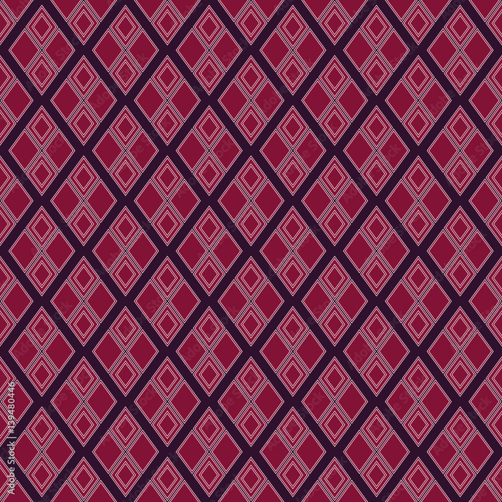 EPS10 file. Seamless floral geometric pattern. Vintage background.