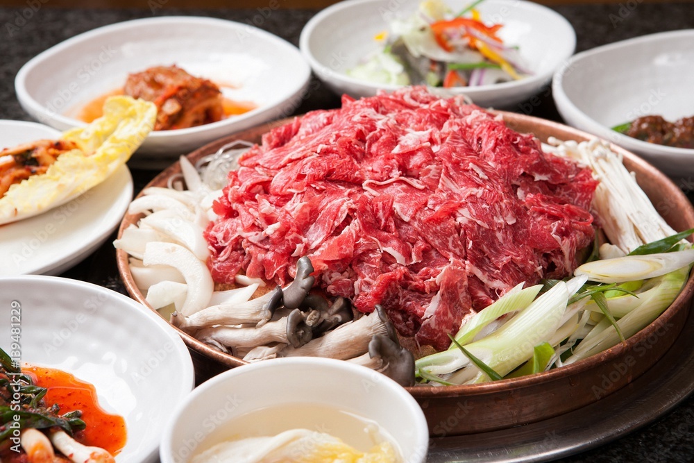 bulgogi. This beef is Korean traditional cuisine. bulgogi. This beef is Korean traditional cuisine.