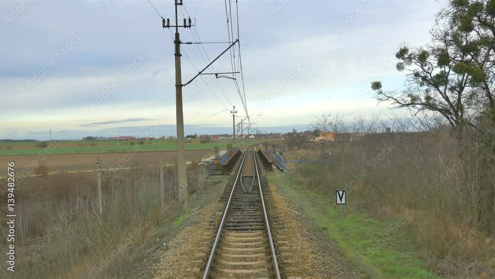 High quality video of railroad tracks in 4K High quality video of railroad tracks in 4K