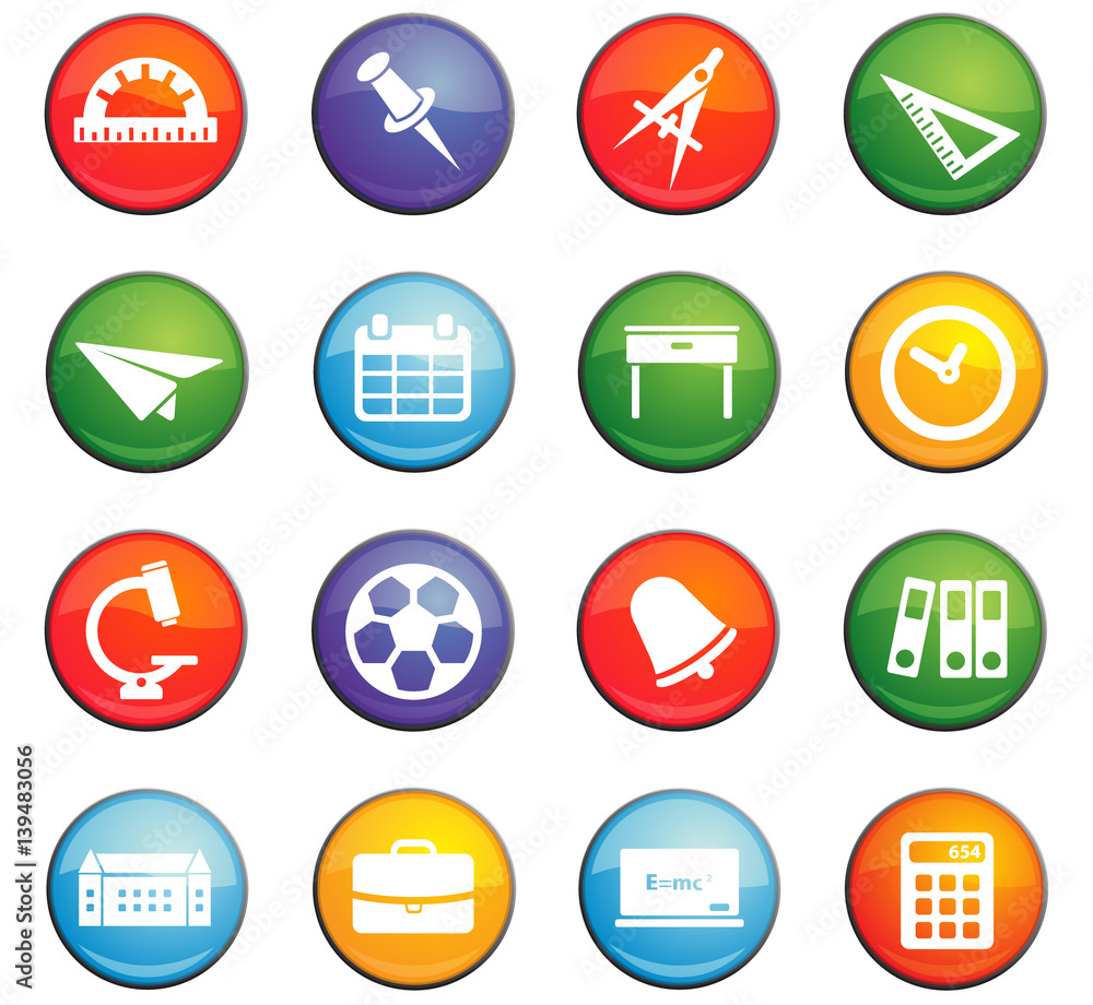 school icon set school icon set