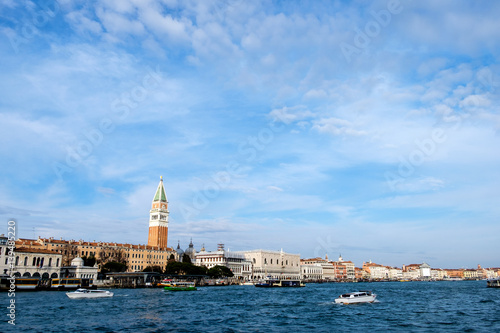 View of the Giudecca Island and of the San Giorgio maggiore Church, Venice, Italy